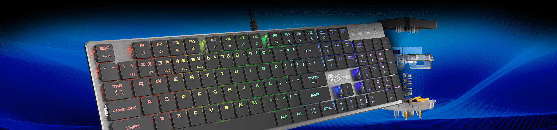 Thor 420 – eine flache mechanische Tastatur