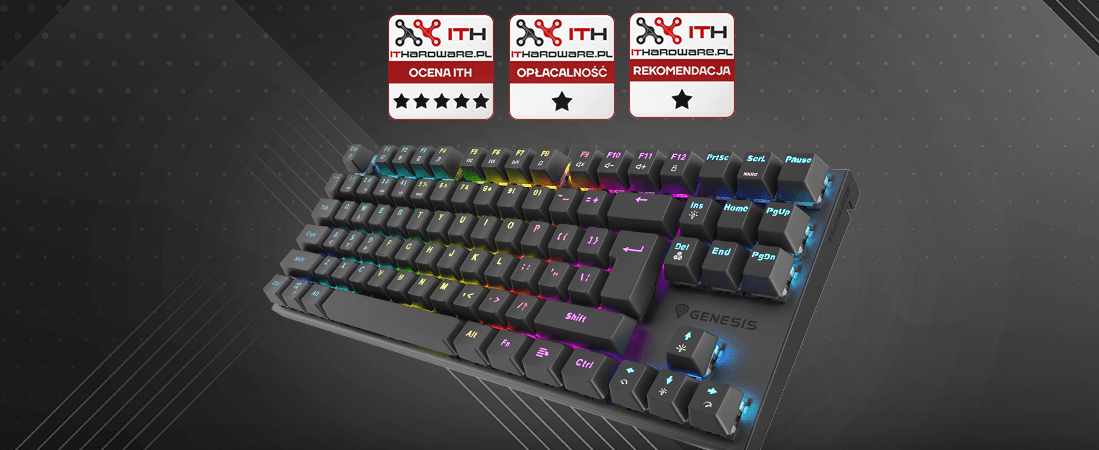 Genesis Thor 303 TKL Black mit 3 Auszeichnungen von IThardware!