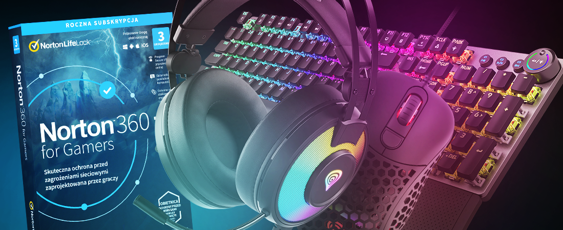Kaufe Genesis Gaming-Ausrüstung und erhalte Norton 360 für Gamer für 1 €!