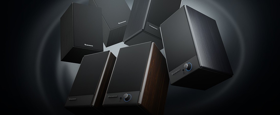 Kraftvoller Klang und volle Kontrolle. Entdecke die neuen GENESIS Arsen 502 BT- und 402 BT-Lautsprecher