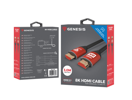 Genesis HDMI 8K CABLE COMPATIBLE WITH PS5