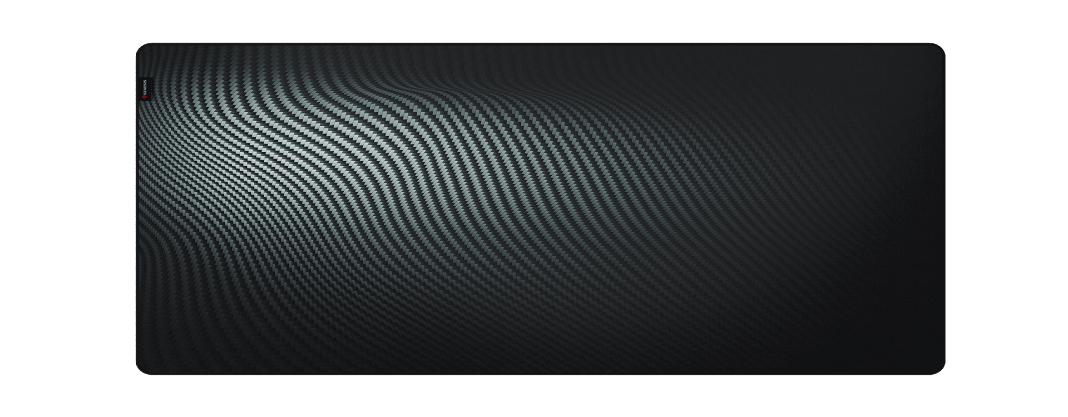 Schwarzes Mauspad mit wellenförmigem Texturmuster, 1100x450 mm groß, entwickelt für verbessertes Gaming und Präzision