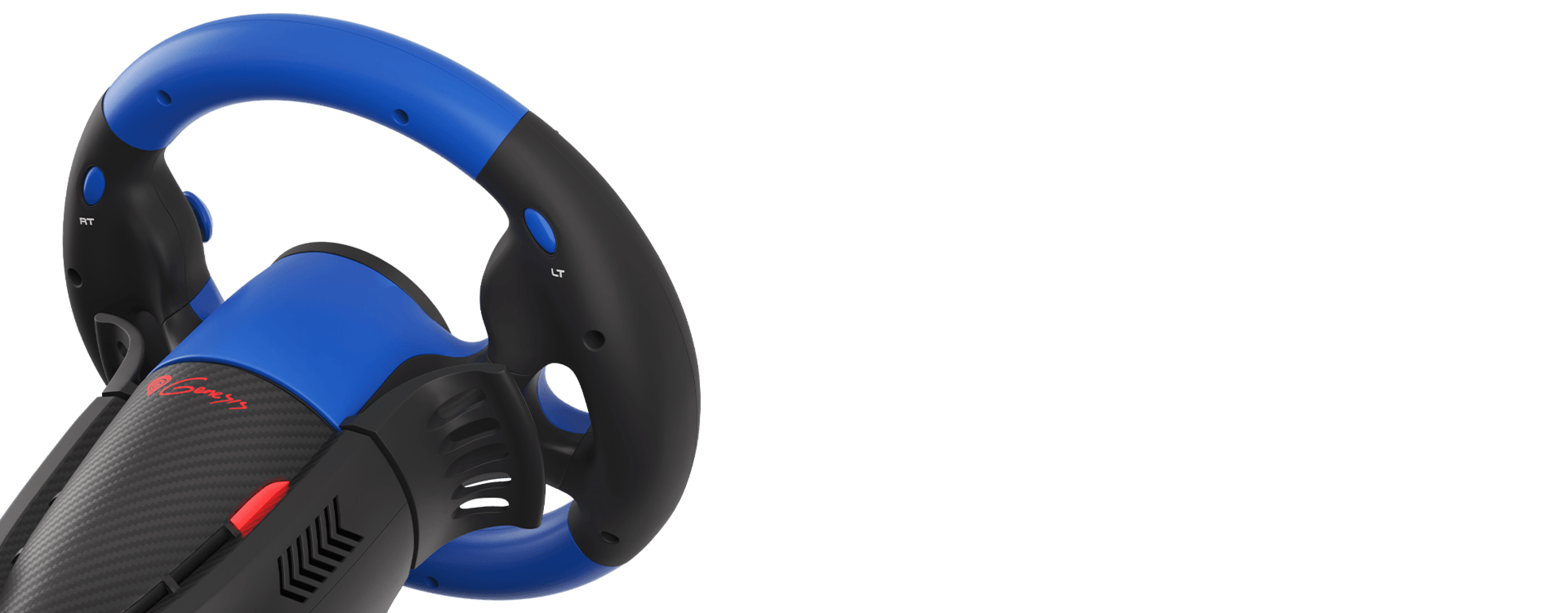Rennlenkrad mit blauem und schwarzem Design, kompatibel mit PC, PS3, PS4, Xbox One, Xbox 360 und Nintendo Switch