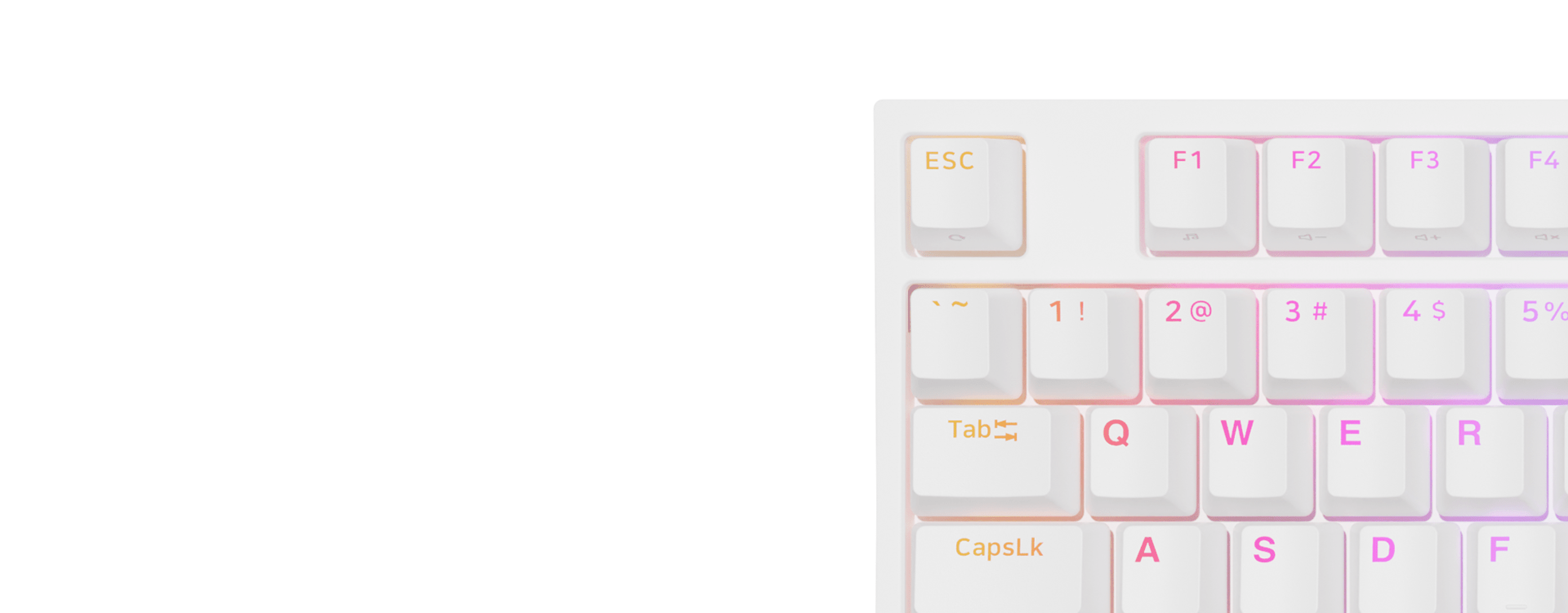 Mechanische Gaming-Tastatur mit RGB-Hintergrundbeleuchtung, TKL-Layout und Gateron Yellow Switches