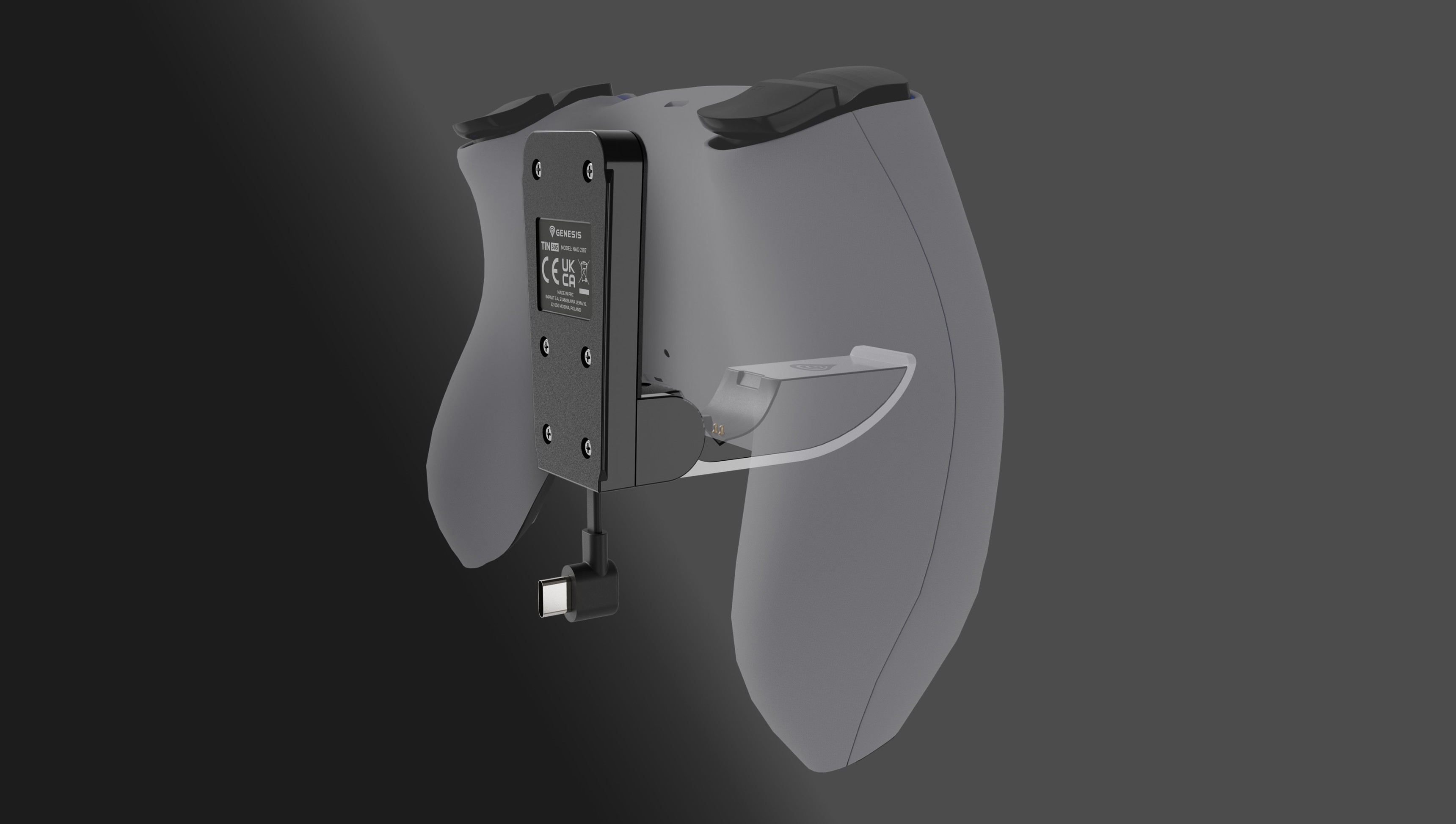 Ladestation für Genesis TIN 305-Controller, kompatibel mit PS5 Slim, mit schlankem Design und einfachen Anschlüssen