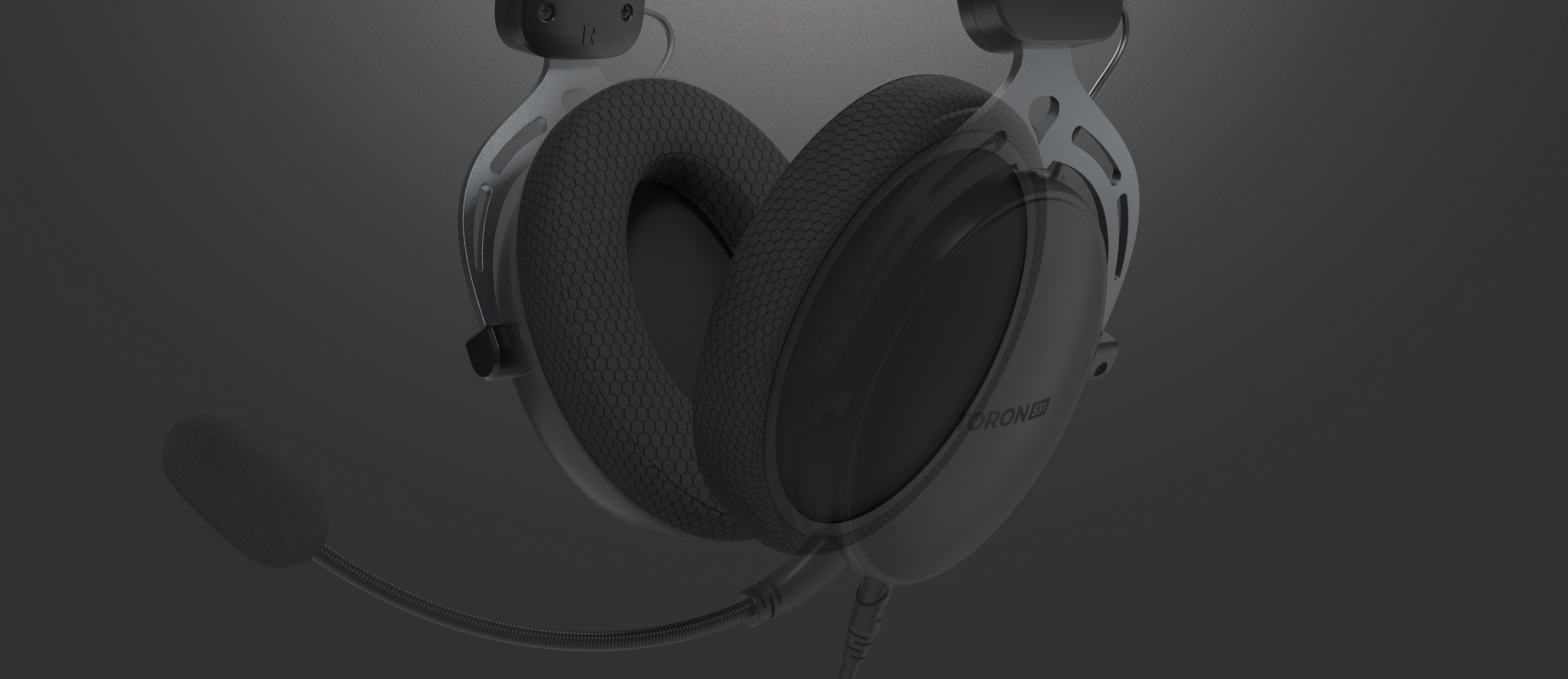 Headset-Ohrpolster für das Genesis Toron EP02, mit schlankem Design und weichem Textilmaterial für mehr Komfort