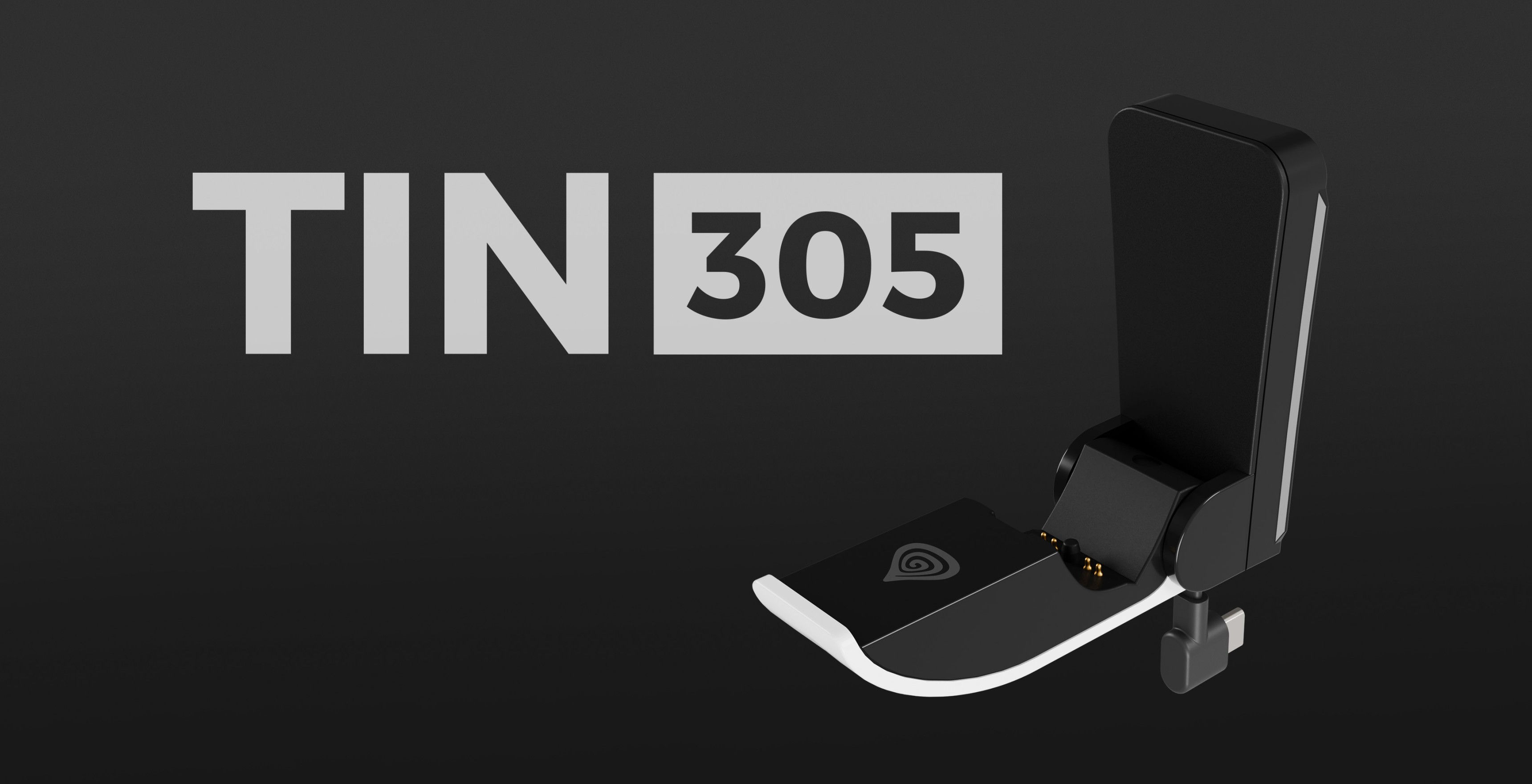 Ladestation für Genesis TIN 305, entwickelt für PS5 Slim Controller, mit einem eleganten schwarz-weißen Design